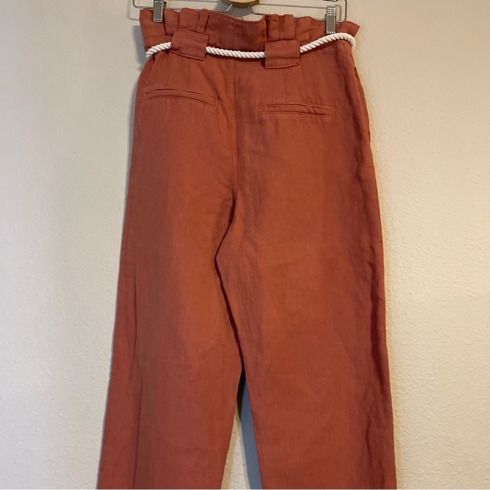 NWT VERONICA BEARD Karter Pleated Linen blend Pants - Picture 11 of 13